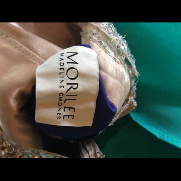 Beautiful Royal Blue prom dress with beaded/sparkly high neck bodice. Worn once. - Picture 3 of 6